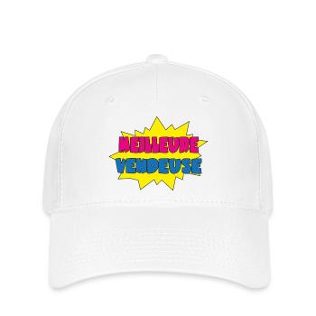 MEILLEURE VENDEUSE - Casquette Flexfit - blanc - Devant