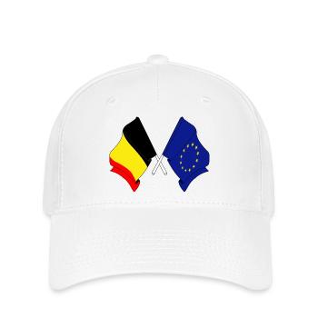 Flag Belgium Europe - Flexfit Cap - white - Front