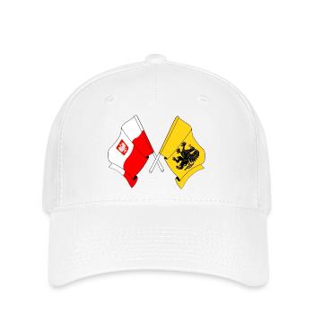 Drapeau Pologne, Poméranie - Casquette Flexfit - blanc - Devant