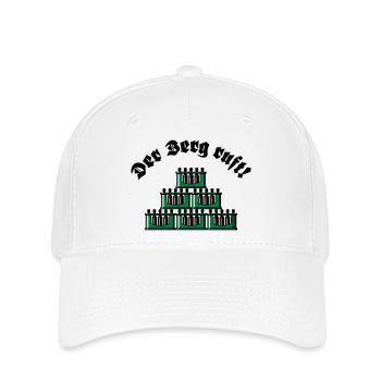 Der Berg Ruft! (Bier / Bierkästen / Grün / Old) - Flexfit Cap - Weiß - Vorne