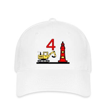 Bagger - Flexfit Cap - Weiß - Vorne