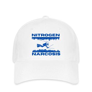 Nitrogen Narcosis cave commercial diving - Flexfit Cap - white - Front