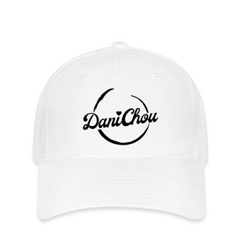 DaniChou Logo Stickerei - Flexfit Cap - Weiß - Vorne