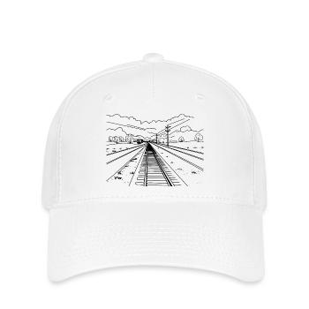 Railway Sketch - Flexfit Cap - white - Front