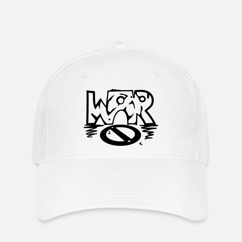 WAR / (No) war - Flexfit Cap - Weiß