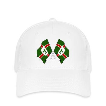 Crossed Nottinghamshire Flags - Flexfit Cap - white - Front