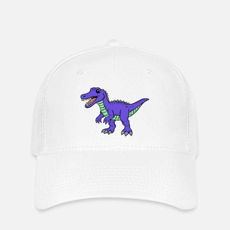 Dino - Casquette Flexfit - blanc