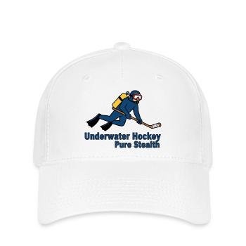 Hockey sous-marin : art pur de la furtivité - Casquette Flexfit - blanc - Devant