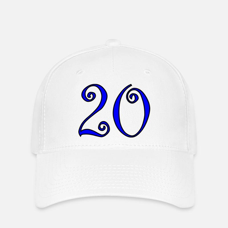20. 20th ANNIVERSARY. 20 YEARS ANNIVERSARY. 20 YEARS. - Flexfit Cap - white