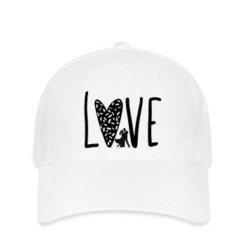 Design romantique. Amour – Couple dansant - Casquette Flexfit - blanc - Devant