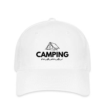 Camping partner look mother and child | Camper Mom - Flexfit Cap - white - Front