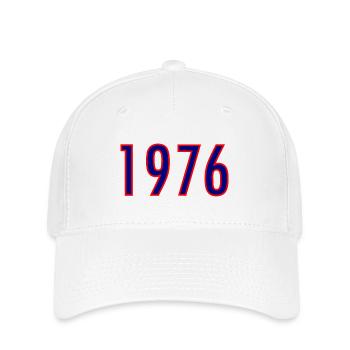 Year 1976 Neon Style - Flexfit Cap - white - Front