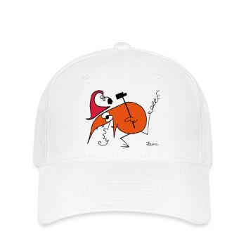 Le Shadok fou - Casquette Flexfit - blanc - Devant