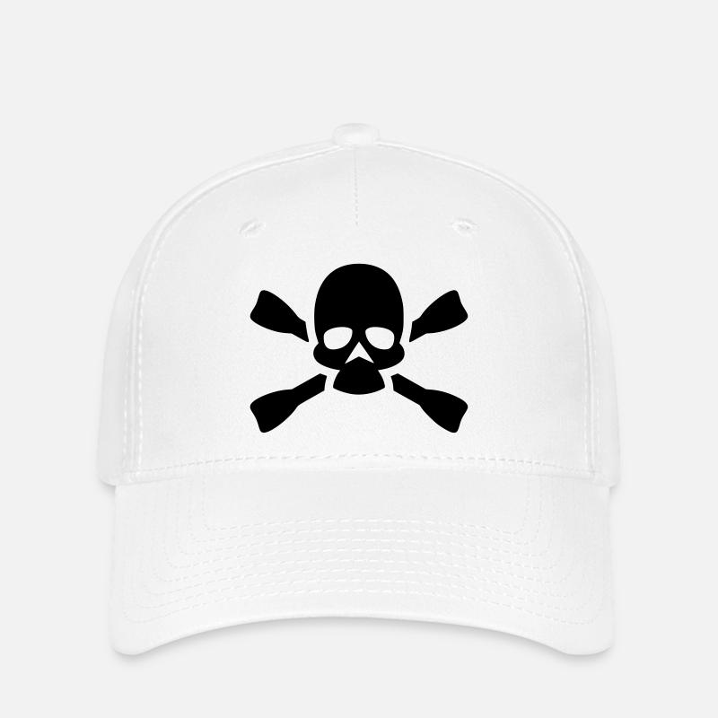 toten-kopf - Flexfit Cap - Weiß