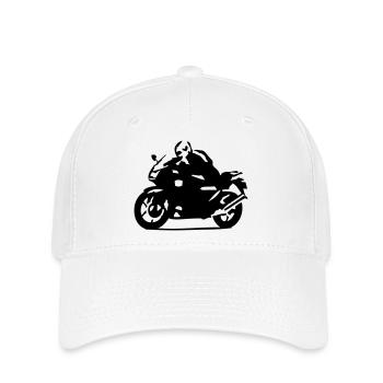 motarde - Casquette Flexfit - blanc - Devant