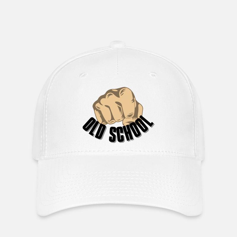 Oldschool - Flexfit Cap - white