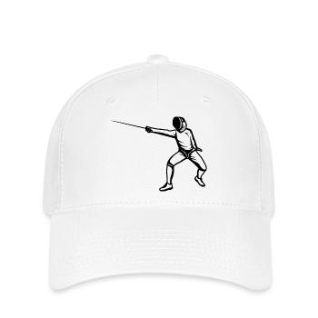 Lustiger Fechter - Flexfit Cap - Weiß - Vorne