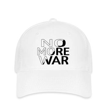 funny happy hippie joke peace sign gift idea - Flexfit Cap - white - Front
