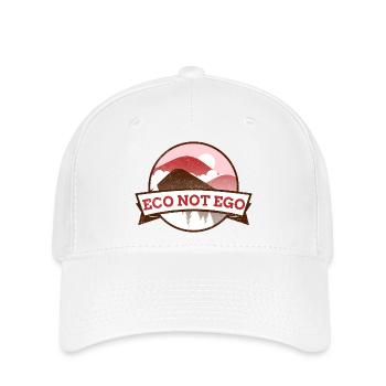 Eco not Ego - Flexfit Cap - Weiß - Vorne