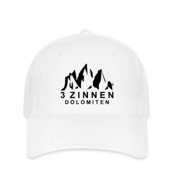 3 Pics Dolomites - Casquette Flexfit - blanc - Devant
