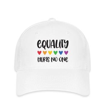 LGBT Pride Month - Equality Hurts No One - Flexfit Cap - white - Front