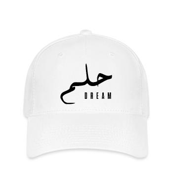 Hilm in Arabic - dream - Flexfit Cap - white - Front