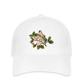 Bunter Vogel - Flexfit Cap - Weiß - Vorne