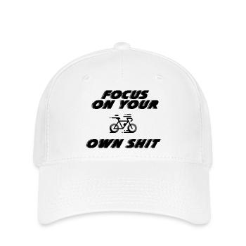 OWN SHIT - Flexfit Cap - Weiß - Vorne