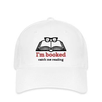 I’m Booked – Catch Me Reading - Flexfit Cap - Weiß - Vorne