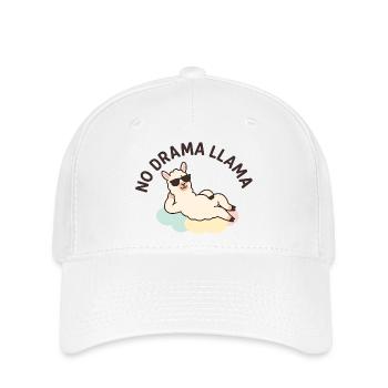 Casual llama illustration with sunglasses saying - Flexfit Cap - white - Front