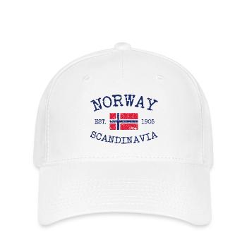 Norvège - Norvège - Norvège - Scandinavie - 1905 - Casquette Flexfit - blanc - Devant