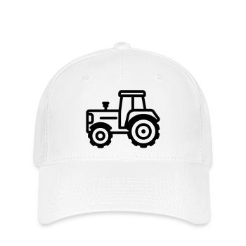 Traktor - Flexfit Cap - Weiß - Vorne