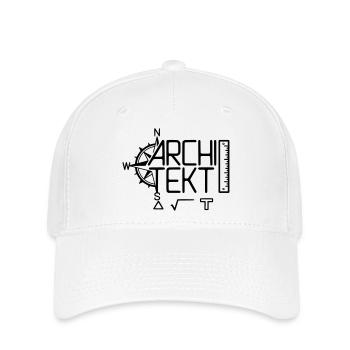 Conception architecte avec outil de dessin - Casquette Flexfit - blanc - Devant