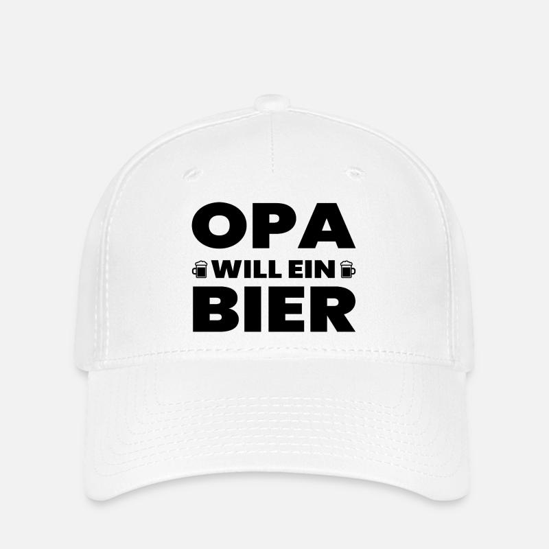 Bier - Flexfit Cap - Weiß
