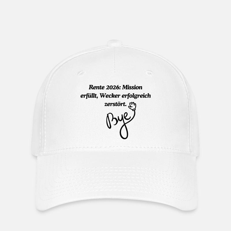 Rente 2026 - Flexfit Cap - Weiß