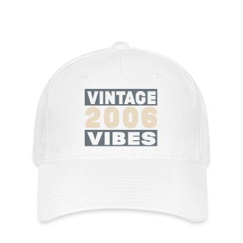 anniversaire 2006 - 20 ans - Casquette Flexfit - blanc - Devant