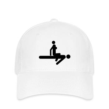 Position de sexe - Casquette Flexfit - blanc - Devant