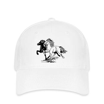 Wild Horses - Flexfit Cap - white - Front