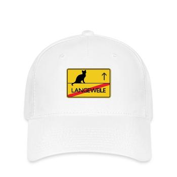 Ortsschild Katze Geschenk - Flexfit Cap - Weiß - Vorne