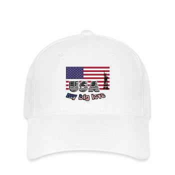 Big Love USA, USA, Liebe, Amerika, Geschenk - Flexfit Cap - Weiß - Vorne