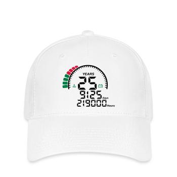 years 25 years anniversary meter - Flexfit Cap - white - Front