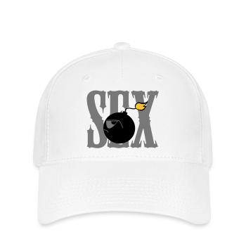 Sexbombe - Flexfit Cap - Weiß - Vorne