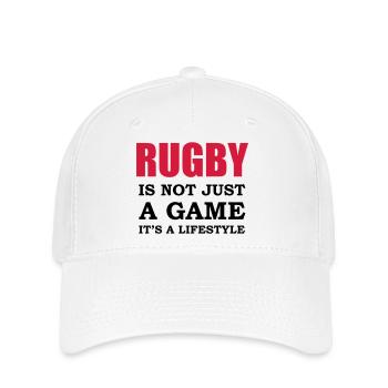 rugby style - Flexfit Cap - white - Front