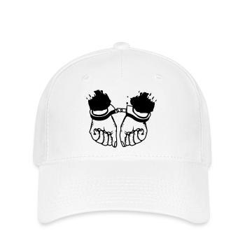 Hände und Handschellen - Flexfit Cap - Weiß - Vorne
