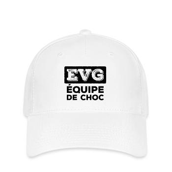 Evg équipe de choc - Casquette Flexfit - blanc - Devant