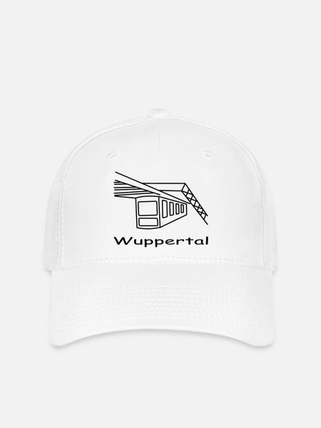 schwebebahn wuppertal - Flexfit Cap - Weiß
