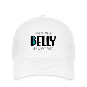 Dies ist kein Bauch - Flexfit Cap - Weiß - Vorne