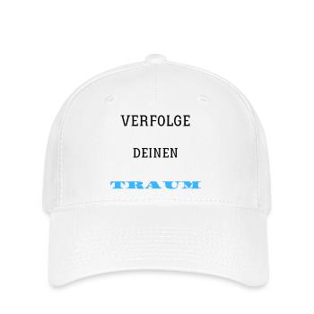 Verfolge deinen Traum - Flexfit Cap - Weiß - Vorne