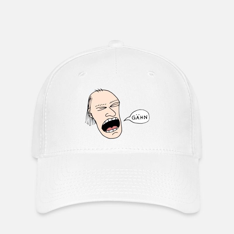 Gähn - Flexfit Cap - Weiß
