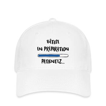 Bêtise en préparation, patientez... - Casquette Flexfit - blanc - Devant